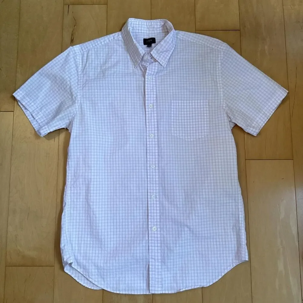 Jcrew Men's Pink Shirt